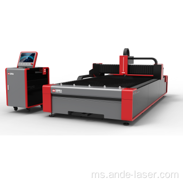 Pemotong laser gentian CNC 1500 * 3000mm untuk keluli